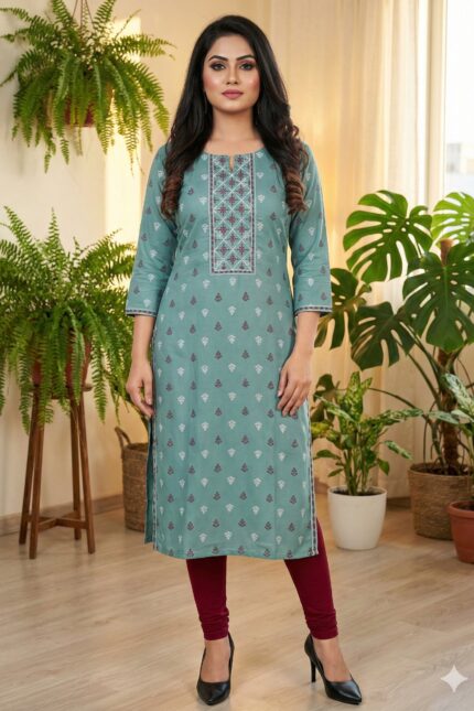 Embroidery KurtiEK 1708