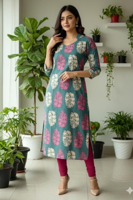 Flex Cotton Kurtis 
FCK 1003
