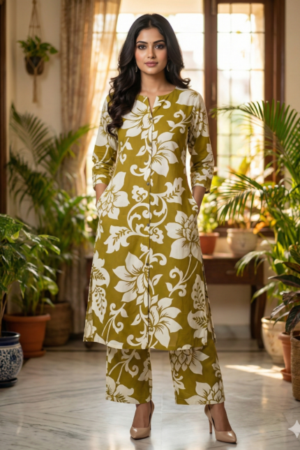 Cotton Rayon Co ord Set
RCS 1877